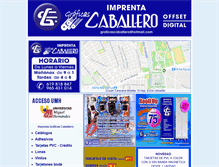 Tablet Screenshot of imprentagraficascaballero.com